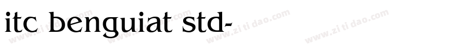 itc benguiat std字体转换